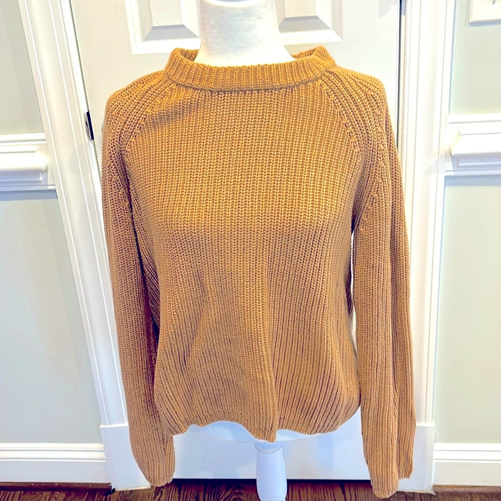 Quince fisherman 100% cotton sweater, like new!